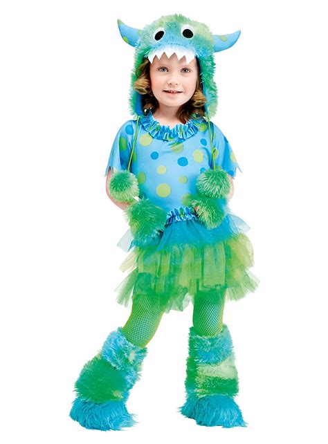 Fluff Monster green Kids Costume - maskworld.com