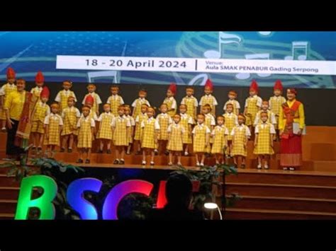 Performance Tkk Penabur Harapan Indah Di Bscf Youtube