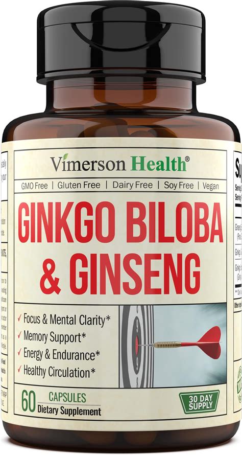 Amazon Ginseng Ginkgo Biloba Supplements Extra Strength