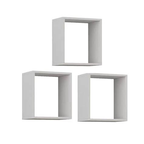 Kit Nichos Quadrados Cm Mdf Branco Decora O Shopee Brasil