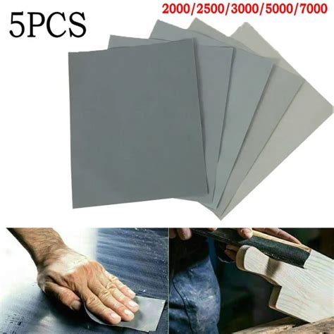 5pcs Sand Paper 2000 2500 3000 5000 7000 Wet Dry Sandpaper Soft Paper