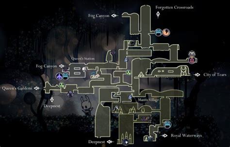 Hollow Knight Maps Of Hallownest Mapa