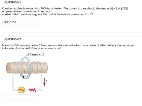 Solved Question 1 Consider A Solenoid Wound With 1000