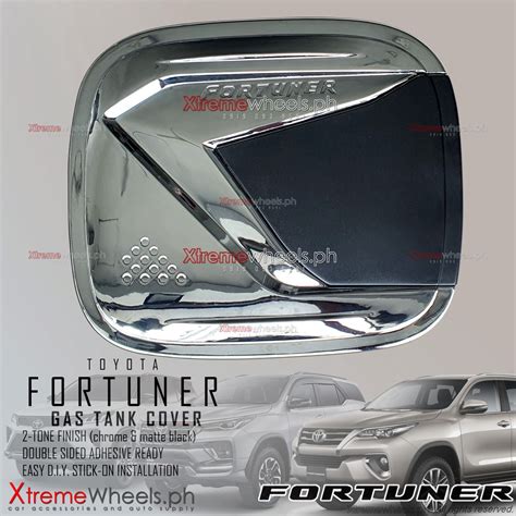 Fortuner G V Q LTD GRS 2016 To 2024 Gas Tank Cover Chrome Black