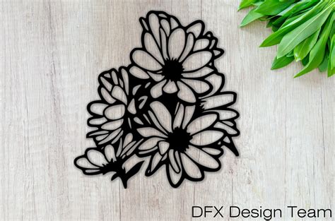 Flowers DXF File CNC Ready | Etsy