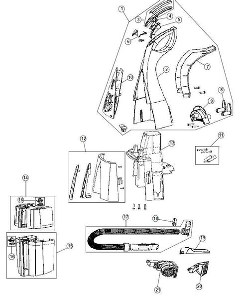 Exploring The Components Of A Hoover Max Extract A Detailed Parts Diagram