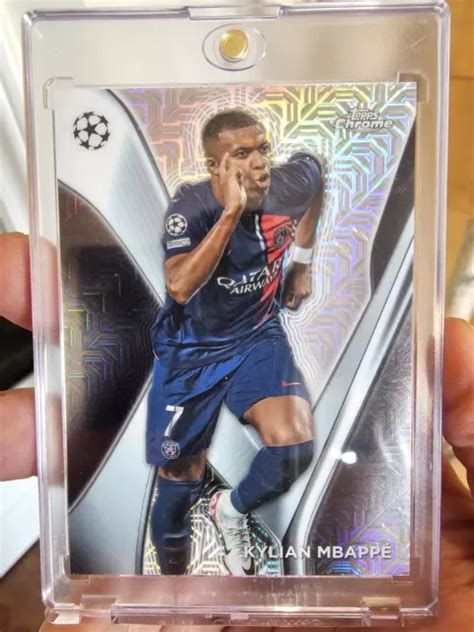 2023 24 TOPPS UEFA Flagship Kylian Mbappe Chrome MOJO Case Hit SSP MJ