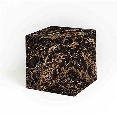 Portoro Bloc Side Table EuroMarble