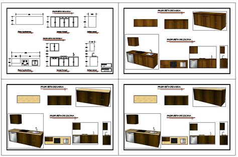 Kitchen Cabinet Detail Drawing Cadbull