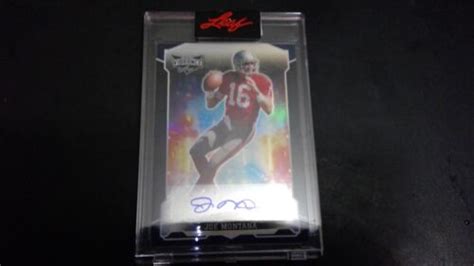 Joe Montana Leaf Vibrance Sealed Autograph Sf Ers Auto Ebay