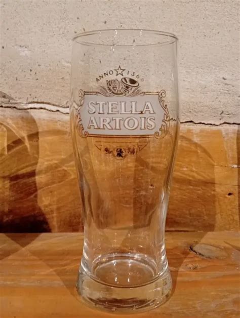 ANCIEN VERRE A Biere Stella Artois Anno 1366 Publicitaire Vintage