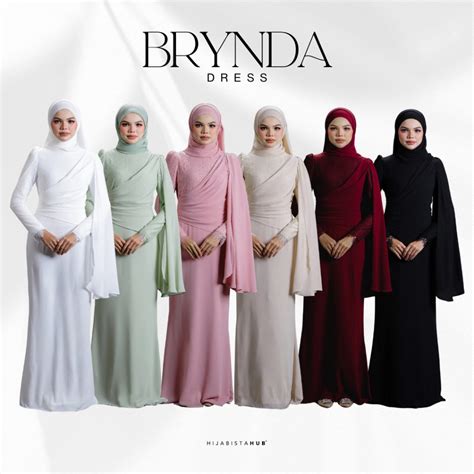 Baju Kurung Black Dress Hijabistahub Raya 2024 Not Qiszar Bridesmaids