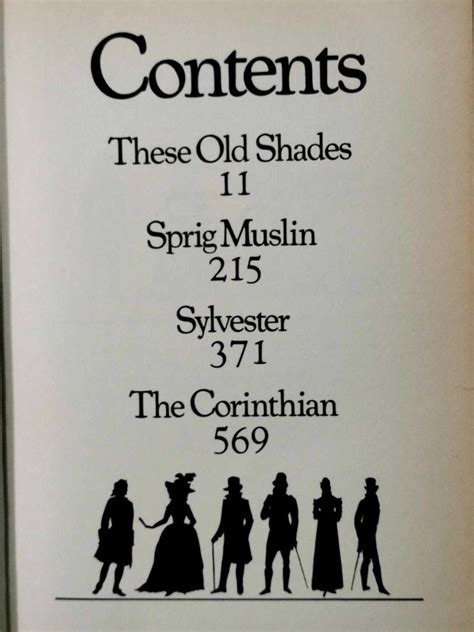 These Old Shades Sprig Muslin Sylvester The Corinthian By