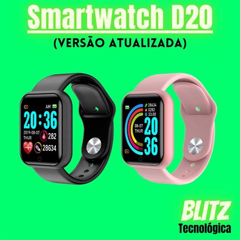 D Novo Smartwatch Vers O Atualizada Coloca Foto Na Tela Shopee Brasil