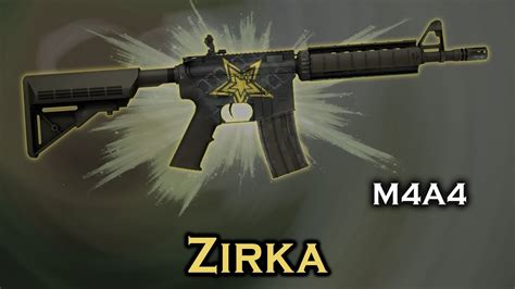 Zirka M4A4 StatTrak Stickers Skin Preview FN MW FT WW BS YouTube