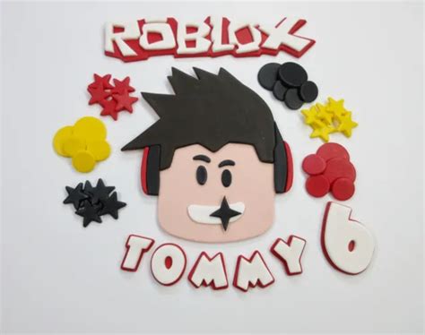 Roblox Cake Topper Edible Fondant Personalised Handmade Fresh To