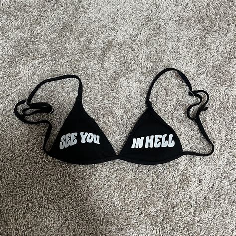 See U In Hell Bikini Top Depop
