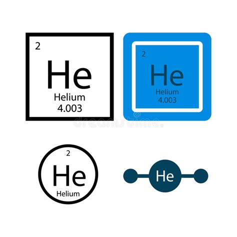 Symbole Chimique De L L Ment De Tableau P Riodique H Lium Ic Ne Gaz D