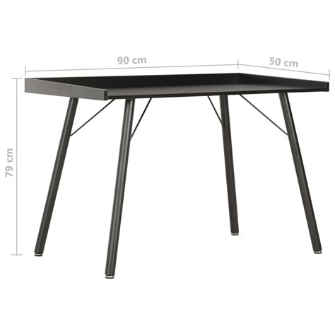 vidaXL Γραφείο Μαύρο 90 x 50 x 79 εκ. | vidaXL.gr