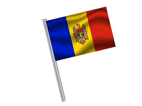 Moldova National Flag Vector Illustration Unity Nationality Central