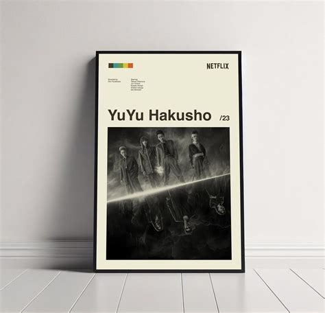 Yuyu Hakusho Poster Yuyu Hakusho Tv Series Poster Minimalist Art Retro Poster Midcentury Art