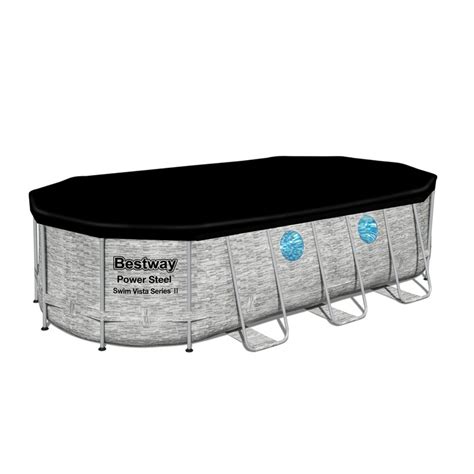 Piscina Desmontable Tubular Oval Bestway Power Steel Rattan Con