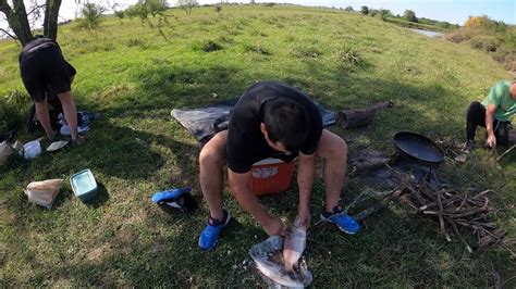 Pesca Y Cocina En Un Hermoso Arroyo Pescado Frito Al Disco Fritanga