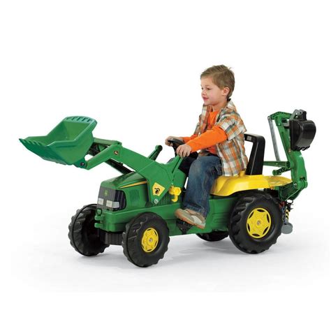 John Deere Classic Green Toy Backhoe Loader