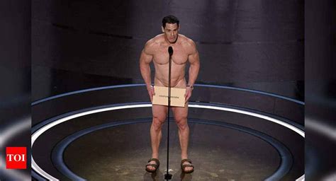 John Cena Naked On Oscars Stage Oscars John Cena Goes Nude