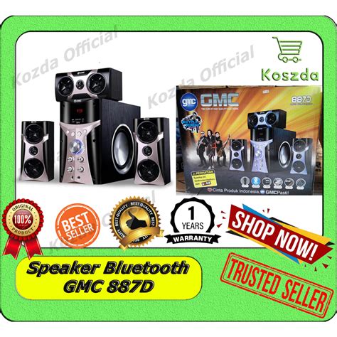 Jual Speaker GMC 887D Aktif Bluetooth Karaoke Original Resmi GMC