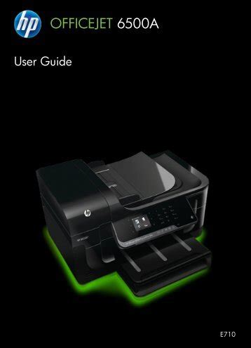 Hp Officejet 6500 E709 All In One Series User Guide