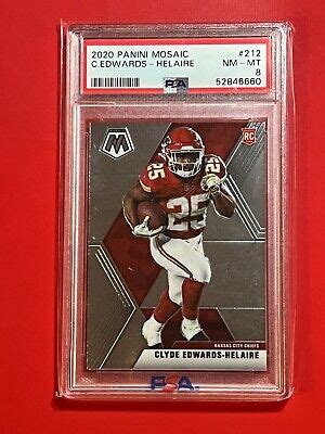 2020 Mosaic Clyde Edwards Helaire RC Rookie 212 PSA 8 NM MT EBay