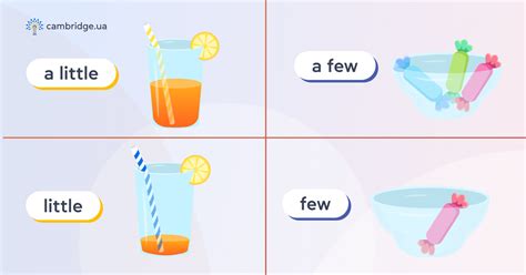 Little a Few Few a Little різниця та правила вживання Cambridge ua