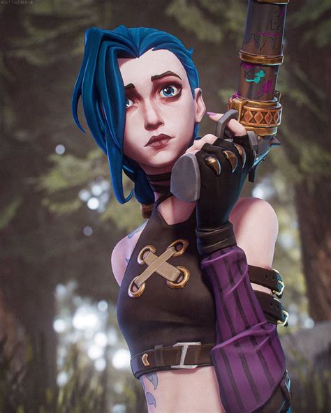 [no Spoilers] Jinx Art By Matthewo1o Model By Sf Commander R Arcane