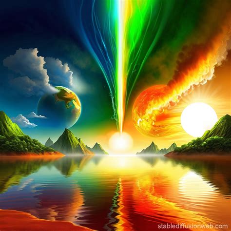 Global Warming Effect Prompts Stable Diffusion Online
