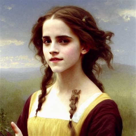 KREA AI Painting Of Emma Watson As Hermione Granger Smili