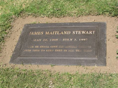 James Stewart S Grave Forest Lawn Memorial Park Glendale Flickr