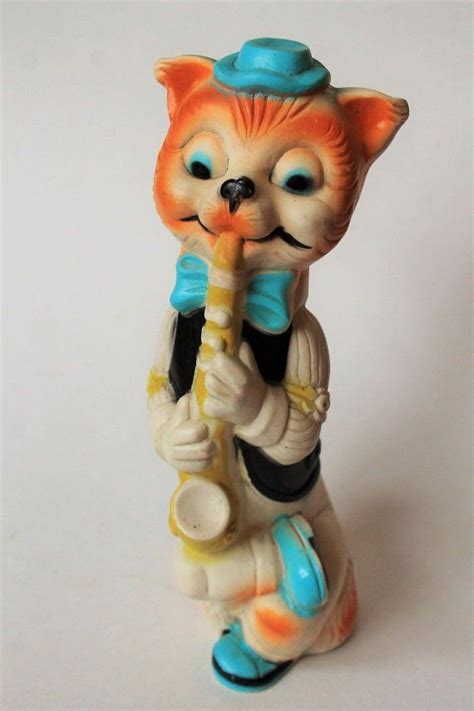 Alan Jay Clarolyte Cat Squeak Toy Vintage Rubber Squeak Cat Etsy Squeak Toy Toy Collection