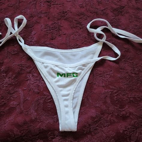Mfc Swim Eenie Weenie Tiny Teeny Mfc Brazilian Bikini Bottoms Small