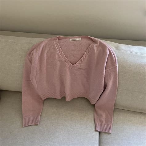 Pink Cropped Glassons Knit In Size L 👛 Depop