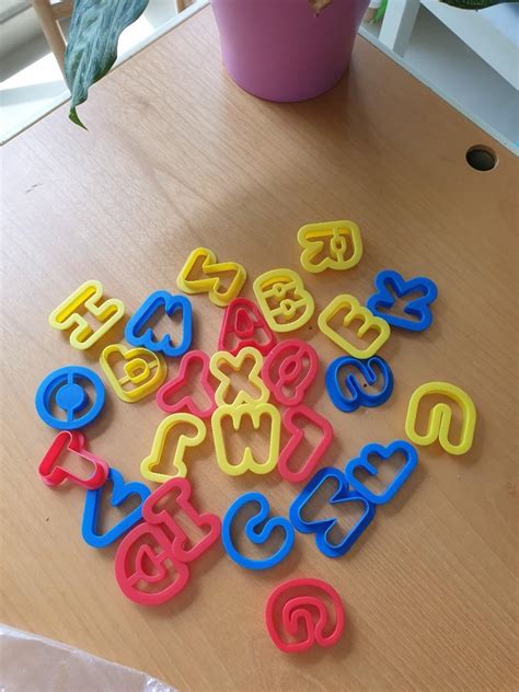 Alphabets playdough cutters, Hobbies & Toys, Toys & Games on Carousell