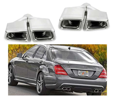 S Muffler Quad Dual Tips Exhaust S S S Etsy