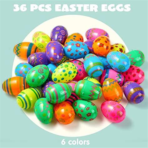 Joyin Pcs Printed Easter Eggs Empty Easter Eggs Fillable