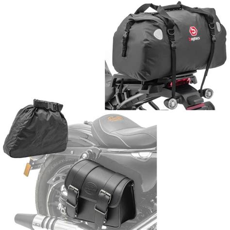 Set Motorrad Satteltasche rechts Montana 8Ltr für Chopper sw Craftride