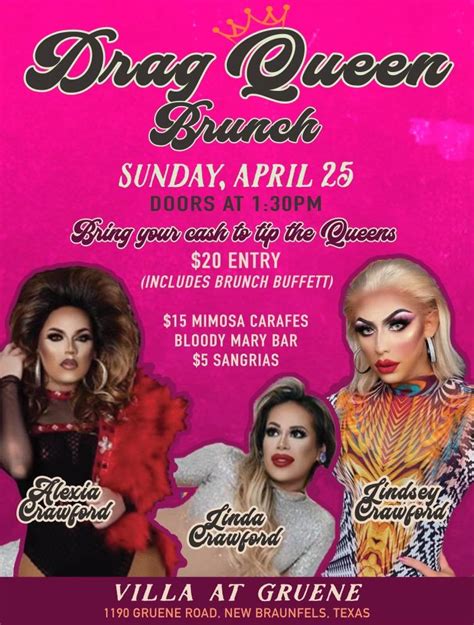 Drag Queen Brunch 25 Apr 2021