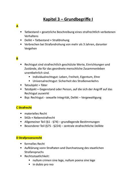 Zusammenfassung Kapitel Kienapfel Strafrecht Allgemeiner Teil