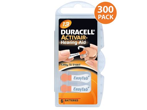 Duracell Hearing Aid Battery Size 13 300 Pcs