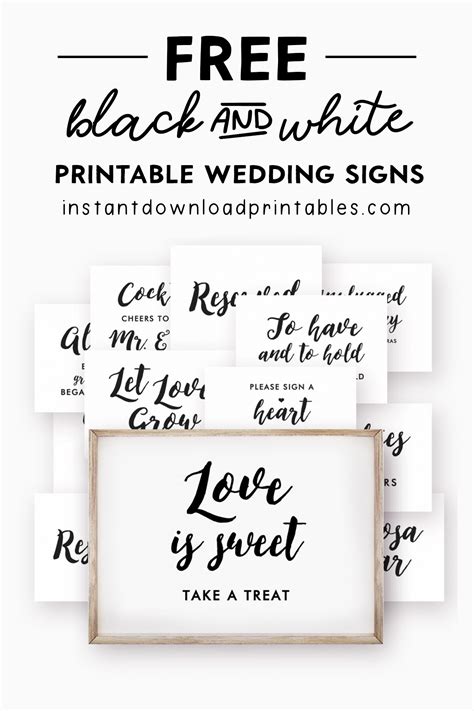 Free Printable Wedding Signs Templates - Printable Form, Templates and ...