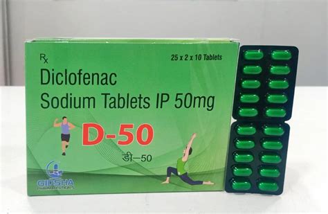 Diclofenac Sodium Tablets Ip 50mg D 50 At Rs 120box Pharmaceutical