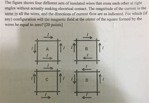 Solved The Figure Shows Four Different Sets Of Insulated